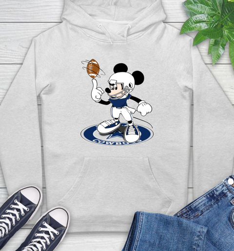 NFL Football Dallas Cowboys Cheerful Mickey Disney Shirt Hoodie 2