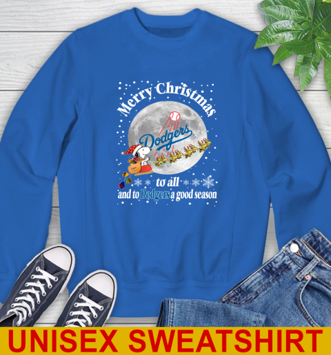 Los Angeles Dodgers Merry Christmas To All And To Dodgers A Good Season MLB Baseball Sports Sweatshirt 11