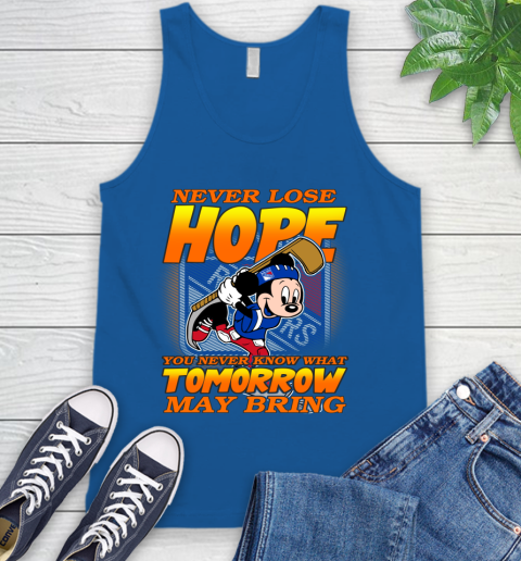 New York Rangers NHL Hockey ootball Mickey Disney Never Lose Hope Tank Top 4