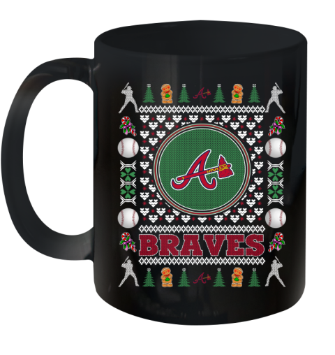 Atlanta Braves Merry Christmas MLB Baseball Loyal Fan Ceramic Mug 11oz