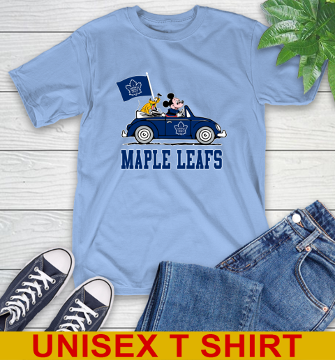 NHL Hockey Toronto Maple Leafs Pluto Mickey Driving Disney Shirt T-Shirt 11