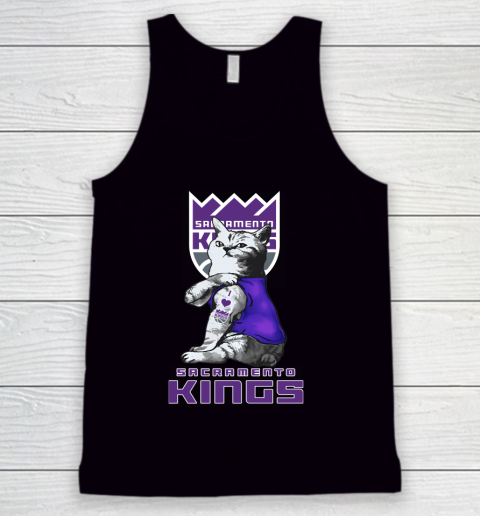 NBA Basketball My Cat Loves Sacramento Kings Tank Top