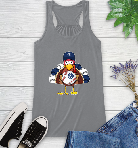 San Diego Padres Turkey thanksgiving Racerback Tank 5