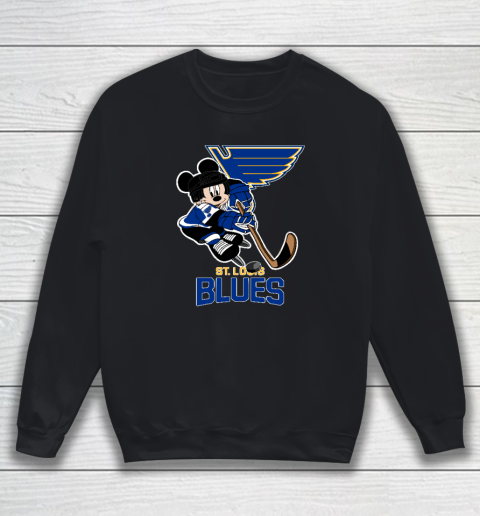 NHL St.Louis Blues Mickey Mouse Disney Hockey Sweatshirt