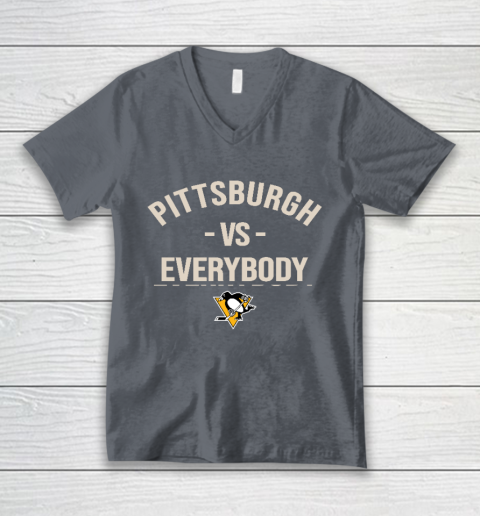 Pittsburgh Penguins Vs Everybody V-Neck T-Shirt 4