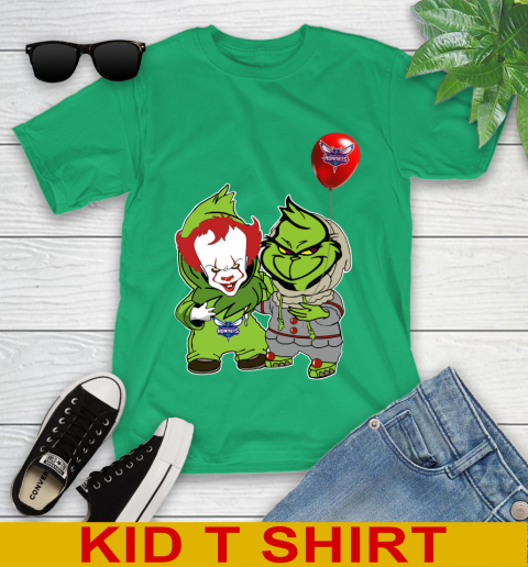 Charlotte Hornets Baby Pennywise Grinch Christmas NBA Basketball Youth T-Shirt 6