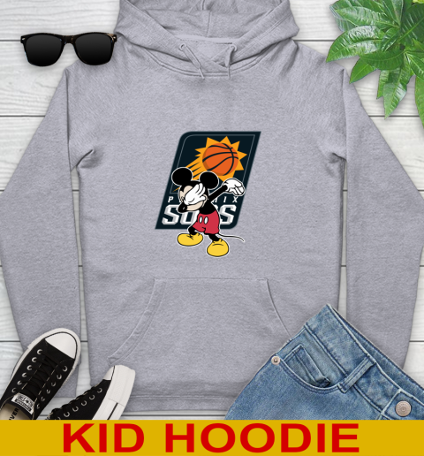 Phoenix Suns NBA Basketball Dabbing Mickey Disney Sports Youth Hoodie 6