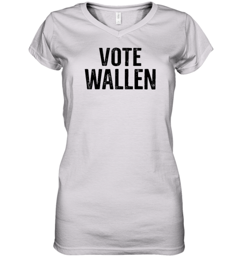 Stacy Blythe Wearing Vote Wallen Women's V