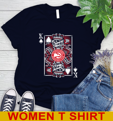 Atlanta Hawks NBA Basketball The King Of Spades Death Cards Shirt Women's T-Shirt 2