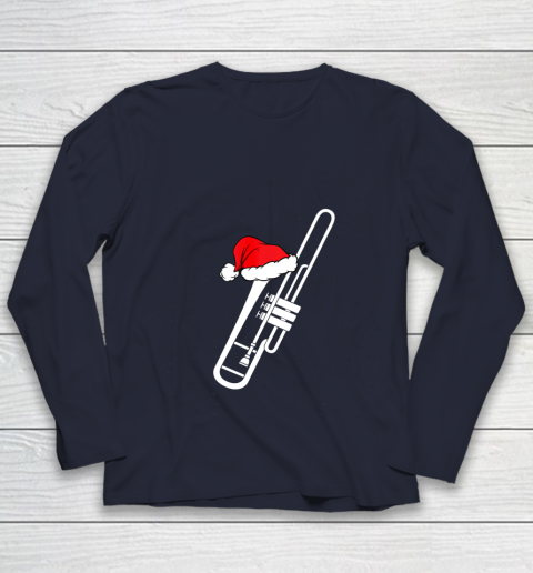 Christmas Gift Trombone Santa Trombone Funny Xmas Pajama Youth Long Sleeve 2