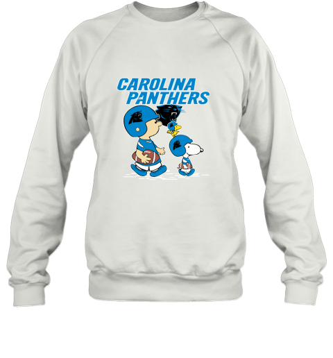 Carolia Panthers Let's Play Football Together Snoopy NFL Sweatshirt