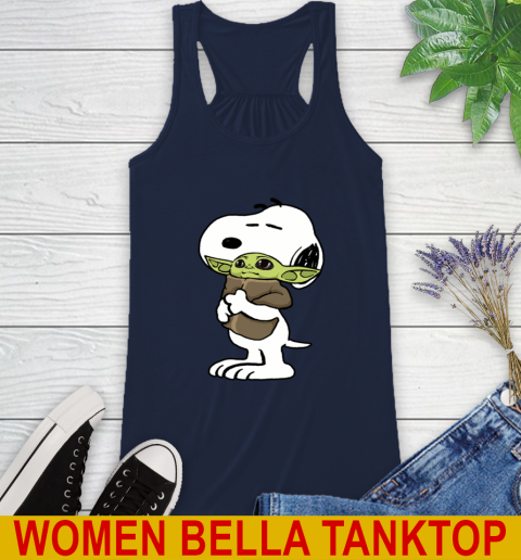 Snoopy Hugging Baby Yoda Shirt 47