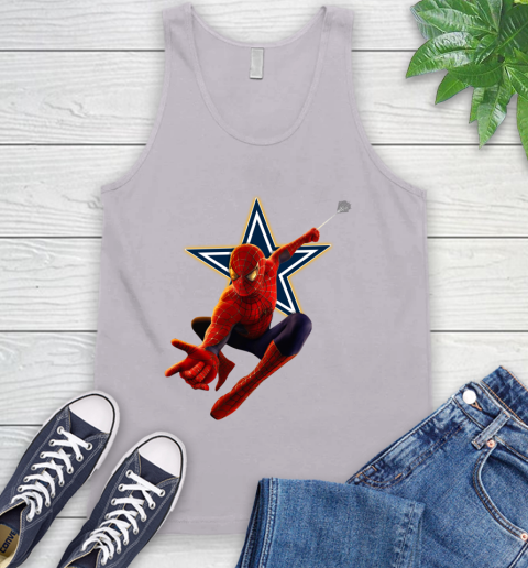 NFL Spider Man Avengers Endgame Football Dallas Cowboys Tank Top 4