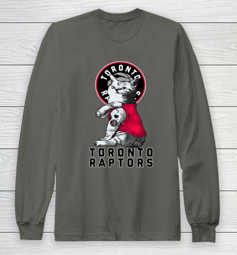 NBA Basketball My Cat Loves Toronto Raptors Long Sleeve T-Shirt 5