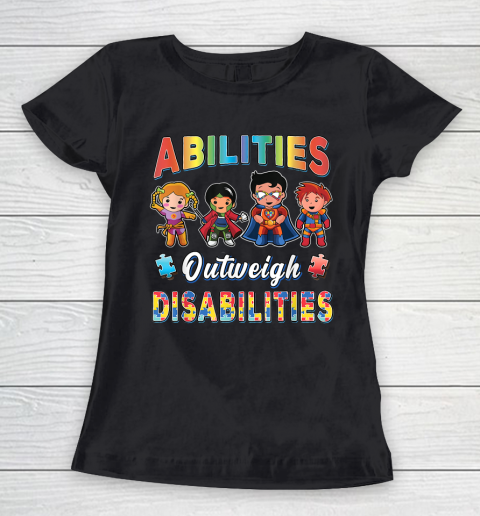 Autism Awareness Boy Abilities Women's T-Shirt