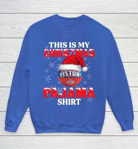 Detroit Pistons This Is My Christmas Pajama Shirt NBA Youth Sweatshirt 6
