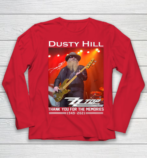 Dusty Hill Thank You For Memories Youth Long Sleeve 8