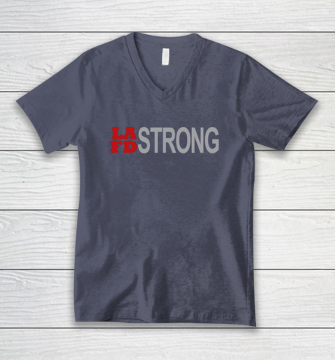 LAFD Strong V-Neck T-Shirt 8
