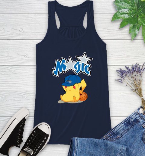 NBA Pikachu Basketball Sports Orlando Magic Racerback Tank 12