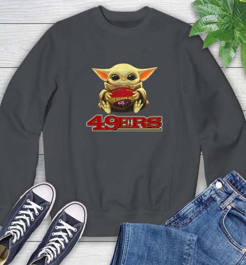 Nfl Football San Francisco 49ers Baby Yoda Star Wars Shirt Sweatshirt Itees Global