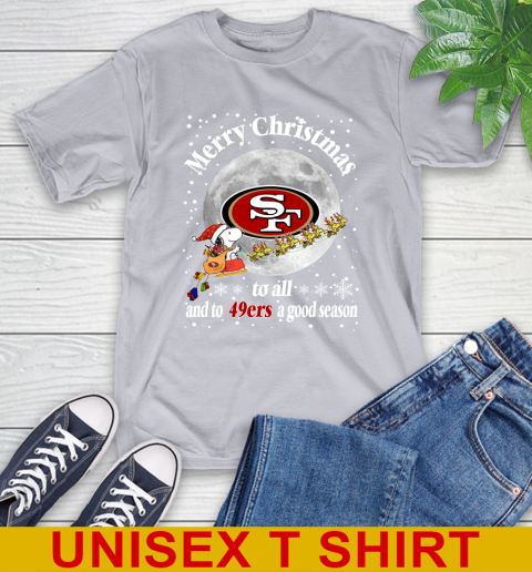 San Francisco 49ers Merry Christmas To All And To 49ers A Good Season NFL Football Sports T-Shirt 5