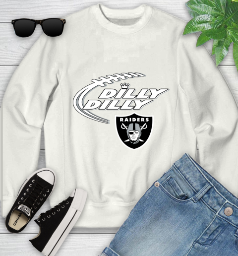 NFL Oakland Raiders Dilly Dilly Football Sports Youth Sweatshirt