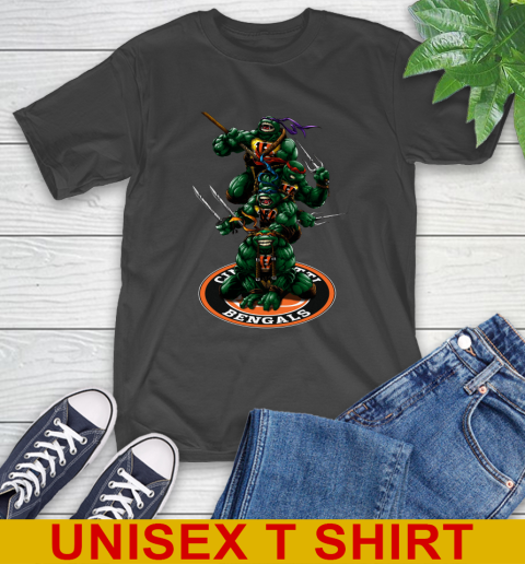 NFL Football Cincinnati Bengals Teenage Mutant Ninja Turtles Shirt T-Shirt 2