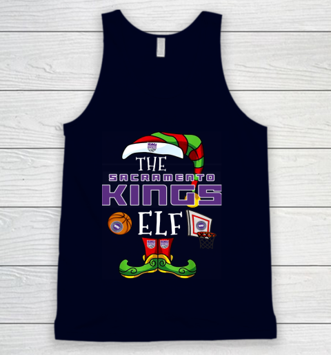 Sacramento Kings Christmas ELF Funny NBA Tank Top 2