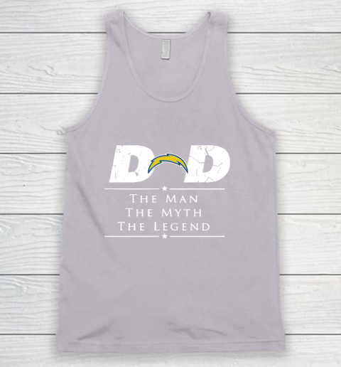 Los Angeles Chargers NFL Football Dad The Man The Myth The Legend Tank Top 3