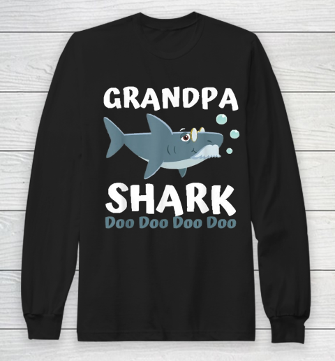 Grandpa Funny Gift Apparel  Fathers Day Gift From Wife Kids Baby Grandpa Long Sleeve T-Shirt