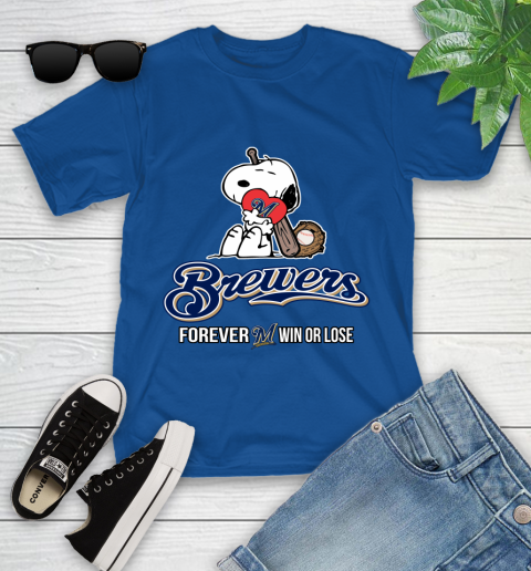 MLB The Peanuts Movie Snoopy Forever Win Or Lose Baseball Milwaukee Brewers 111