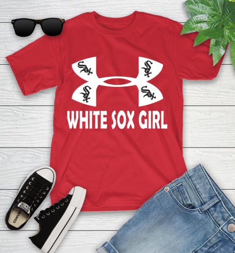 MLB Chicago White Sox Girl Under Armour Baseball Sports Youth T-Shirt 13
