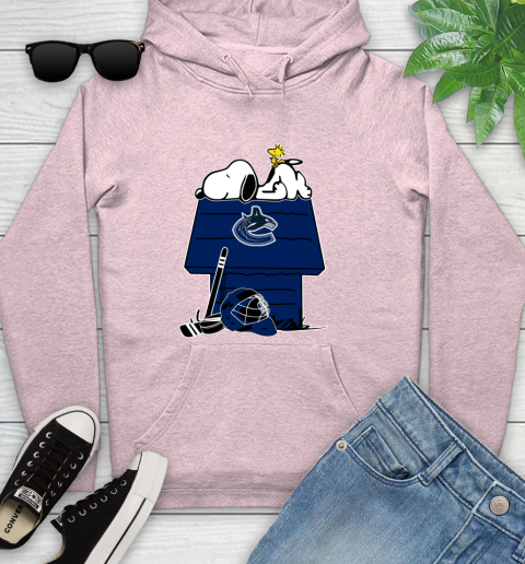 Vancouver Canucks NHL Hockey Snoopy Woodstock The Peanuts Movie Youth Hoodie 10