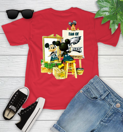 NFL Football Philadelphia Eagles Mickey Drawing Shirt 104