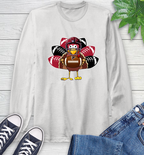 Atlanta Falcons Turkey Thanksgiving Day Long Sleeve T-Shirt