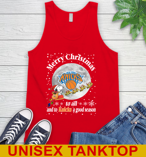 New York Knicks Merry Christmas To All And To Knicks A Good Season NBA Basketball Sports Tank Top 5