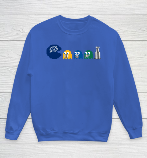 Tampa Bay Lightning x Pacman Create History For Stanley Cup Youth Sweatshirt 8