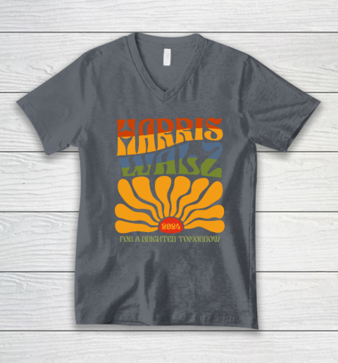 Harris Waltz For A Brighter Tomorrow Boho Aesthetic V-Neck T-Shirt 3