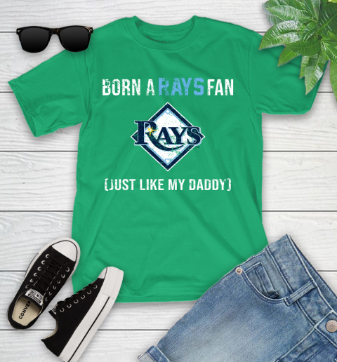 MLB Baseball Tampa Bay Rays Loyal Fan Just Like My Daddy Shirt Youth T-Shirt 7