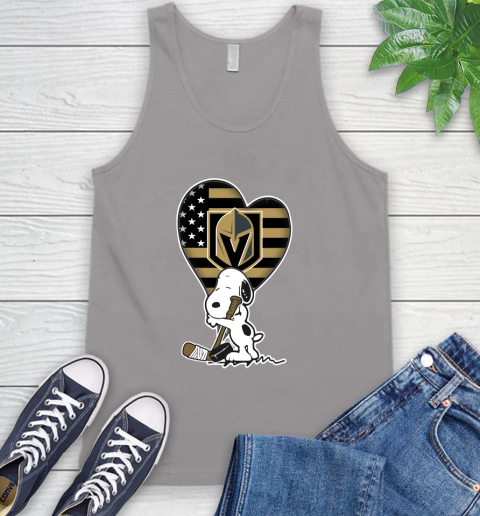 Vegas Golden Knights NHL Hockey The Peanuts Movie Adorable Snoopy Tank Top 4