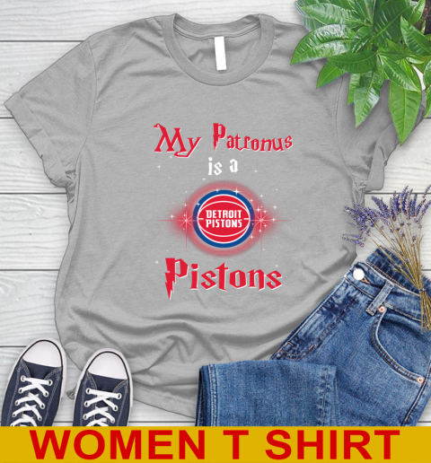 NBA Basketball Harry Potter My Patronus Is A Detroit Pistons Women's T-Shirt 5