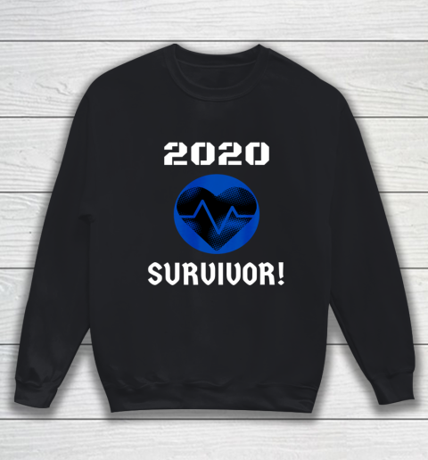 2020 Survivor Heart Beat T Shirt Black Heart Sweatshirt