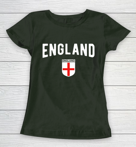 England Soccer Jersey 2021 2022 Football Team Women's T-Shirt 4