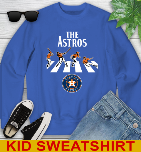 MLB Baseball Houston Astros The Beatles Rock Band Shirt Youth Sweatshirt 6