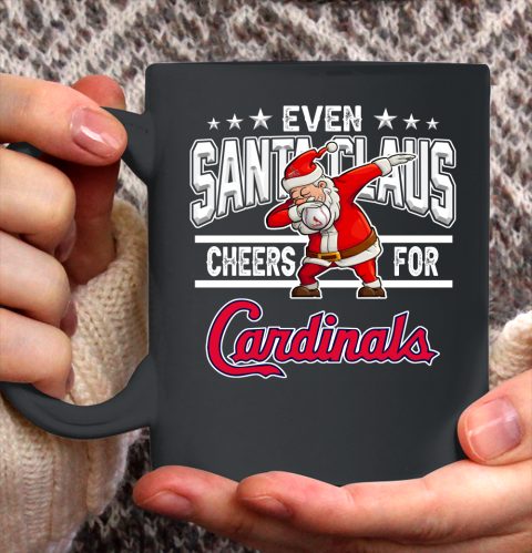 St.Louis Cardinals Even Santa Claus Cheers For Christmas MLB Ceramic Mug 11oz 2