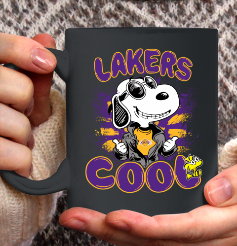NBA Basketball Los Angeles Lakers Cool Snoopy Shirt Ceramic Mug 11oz