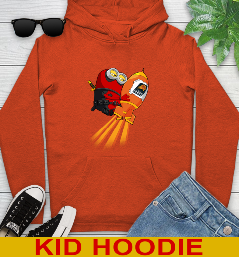 NBA Basketball Phoenix Suns Deadpool Minion Marvel Shirt Youth Hoodie 4