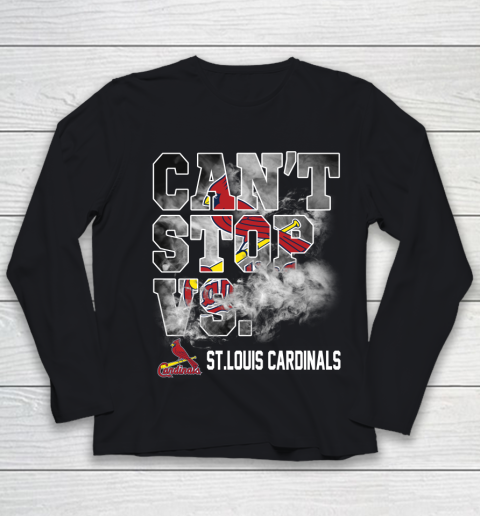 MLB St.Louis Cardinals Baseball Can't Stop Vs Cardinals Youth Long Sleeve