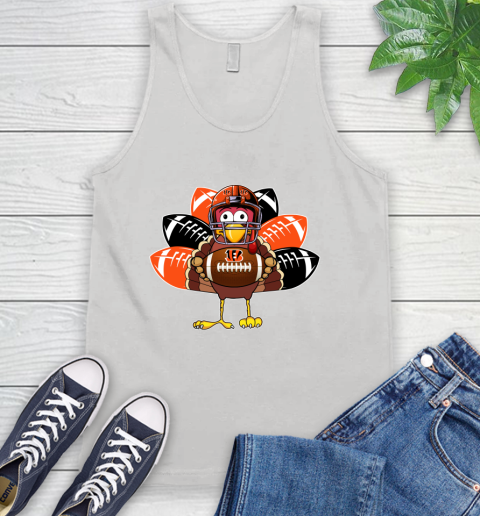Cincinnati Bengals Turkey Thanksgiving Day Tank Top