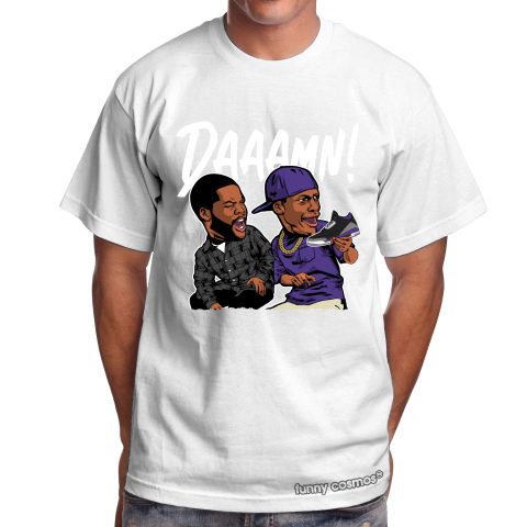 Air Jordan 3 Court Purple Matching Sneaker Tshirt Daaamn Meme 2 Purple and Black Jordan Shirt